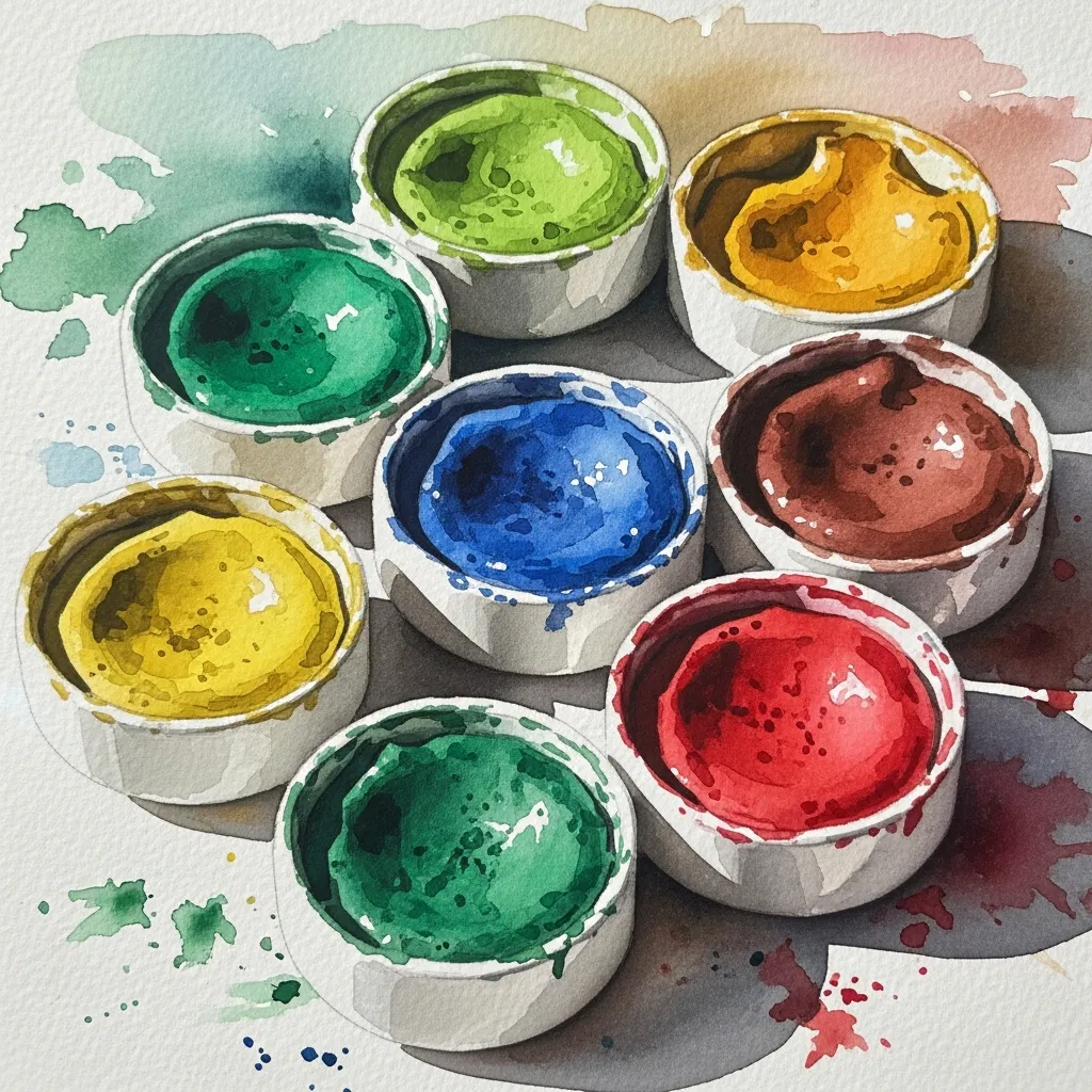 Biologische aquarelverf